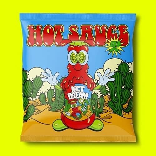 SM Entertainment NCT Dream Hot Sauce Jewel Case version album front cover featuring vibrant red K-pop graphics.