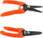 Seven inch multipurpose nail scissors showing the automatic spring loaded mechanism