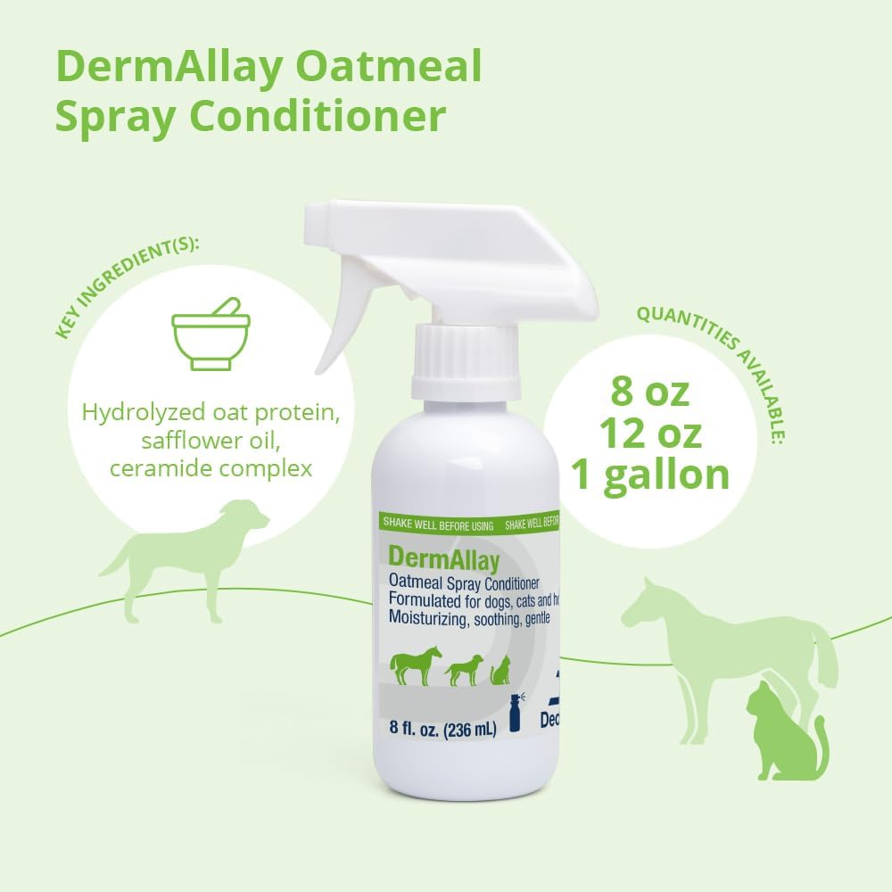 DermAllay spray conditioner back label with ingredients