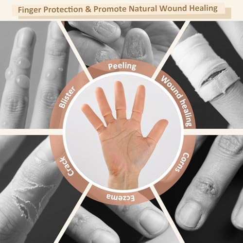 Thumb protector covers for hand eczema demonstrating high elastic material stretch
