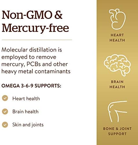 Solgar 1300 mg Omega 3-6-9 supplement nutrition facts