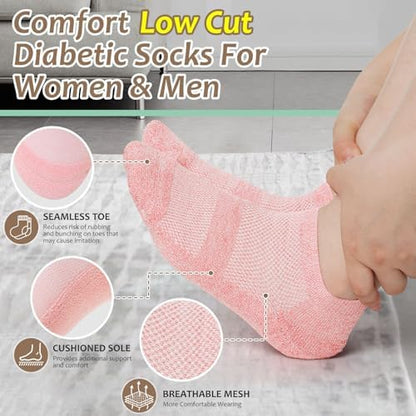 Close up of Bulinlulu hand linked seamless toe for blister prevention