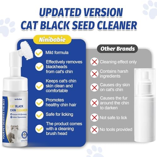 Authentic USA-imported Ninibabie cat chin cleaner for feline skincare routines