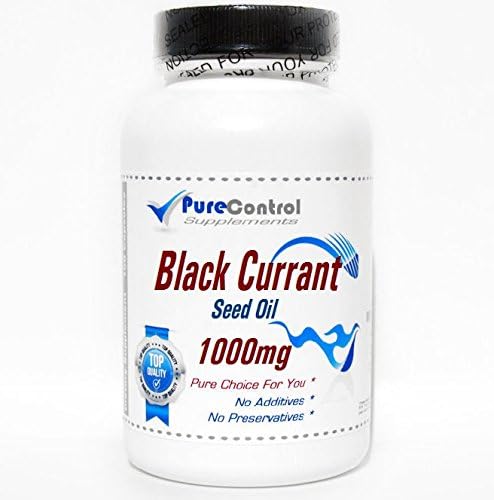 PureControl Supplements Natural Black Currant Seed Oil 1000mg front bottle view