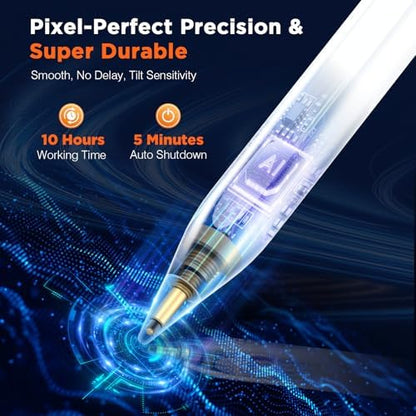 VivaEase stylus pen package layout showing the replaceable ultra-fine tips included