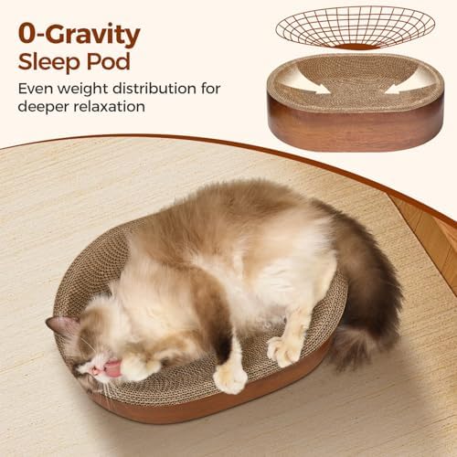 Corrugated cardboard cat scratching board pink pattern design