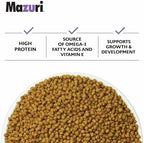 Resealable 8 ounce package of Mazuri hedgehog food