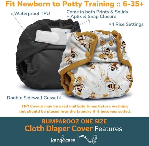 Side view of Kanga Care adjustable one size diaper cover