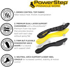 Underneath view of PowerStep semi-rigid neutral arch support shell.