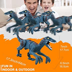 Apobatk RC dinosaur with glowing LED lights and spray effect