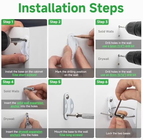 Secure household furniture anchoring system designed for child safety and accident prevention.