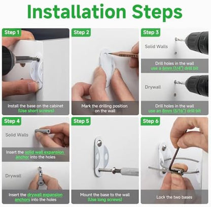 Secure household furniture anchoring system designed for child safety and accident prevention.