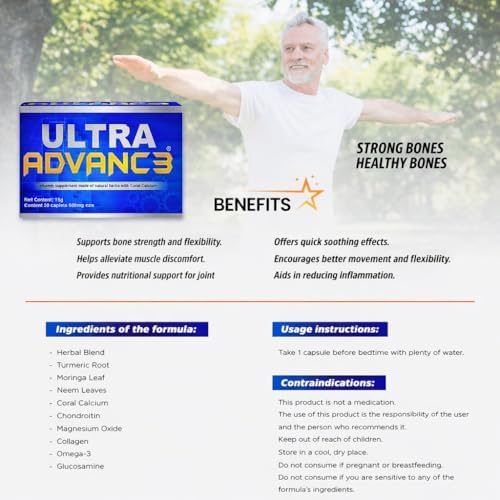 Ultra Advance 3 Blue dietary supplement packaging