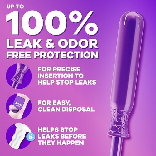 Tampax Radiant CleanSeal wrapper for quiet and discreet disposal.