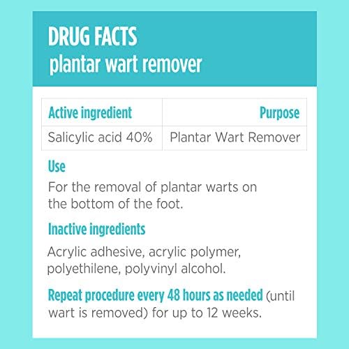 Side view of Comfort Zone 24 count wart removal kit for professional grade foot treatment.