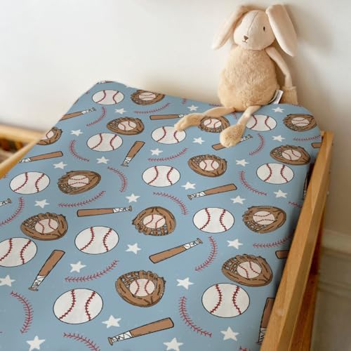 ZoUbqchY fitted baby diaper changing pad cover on mat