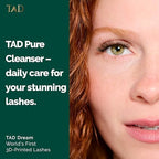 Foaming lash wash for DIY extensions and healthy natural eyelash maintenance.
