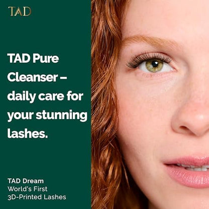 Foaming lash wash for DIY extensions and healthy natural eyelash maintenance.
