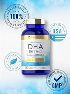 Side view of mercury free brain health formula showing consumer directions and usage warnings.
