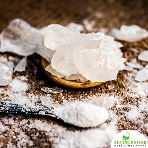 Fine white Phitkari powder for skin tightening and natural aftershave