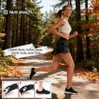 Black and white shoe inserts with hexagonal pressure pattern