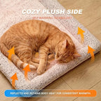 Cat Cooling Mat, Self Warming Cat Bed, Reversible Warm & Cooling Cat Bed, Winter Warm Cat Pad & Summer Cooling Cat Mat for Kittens & Small Dogs, Perfect for Crates, Beds & Sofas, Gray, 18" x 24" - Image 4