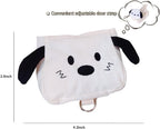 Side view of the portable dog self carrying pack showing the lightweight ergonomic fit on a pet.