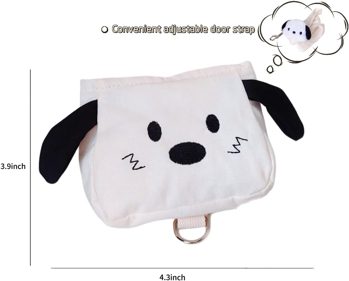 Side view of the portable dog self carrying pack showing the lightweight ergonomic fit on a pet.