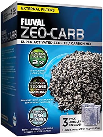 Fluval Zeo-Carb 150-gram nylon bags layout display