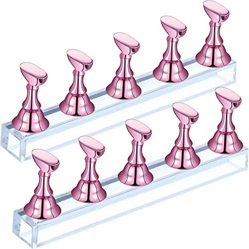 Blulu nail practice holder showing magnetic attachment