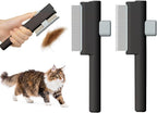 Marchul Cat Comb, Self-Cleaning Hair Remover Flea Comb for Long & Short Hair Pets, Cat Grooming Brush with Release Button & Metal Round Teeth for Massage, Shedding Tangles & Removal Loose Hairs - Image 10