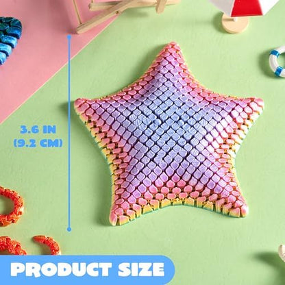 Flexible 3D printed octopus fidget toy articulated movement