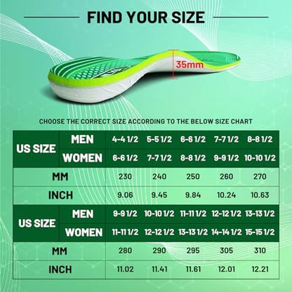 Authentic ORHILYA imported orthotic insoles for flat feet and heel comfort.