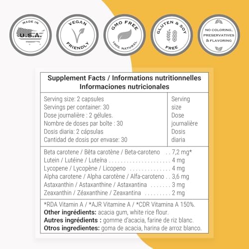 Supersmart Carottol nutritional supplement packaging detail