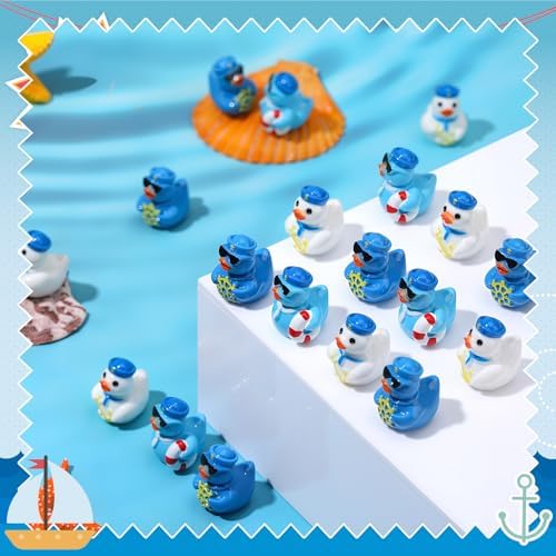 Waterproof resin nautical cruise party favors lined up for event decoration