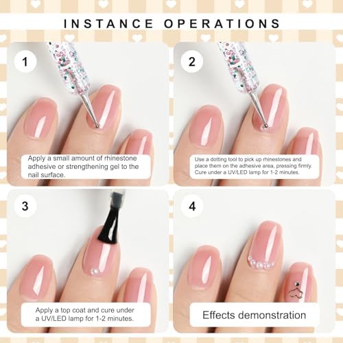 Professional nail art manicure design using Petutu dotting tools