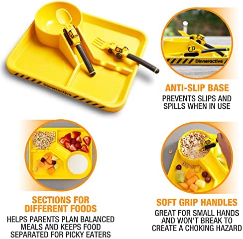 Dinneractive loader spoon and tractor fork close up detail