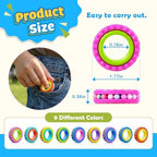 Washable and durable plastic sensory rings variety pack in various vibrant color options.