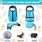 Satinior small pet harness displaying adjustable buckle and snap design