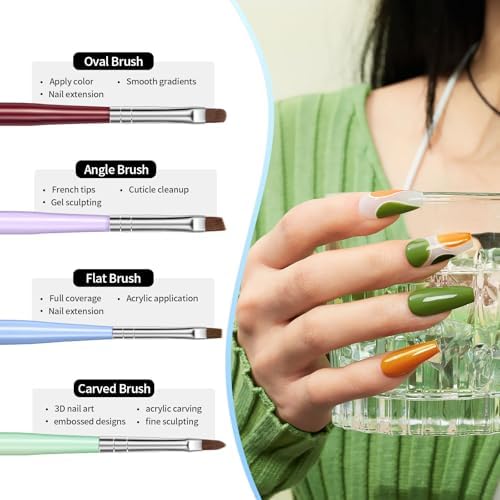 Modelones gel polish and extension gel brush tools