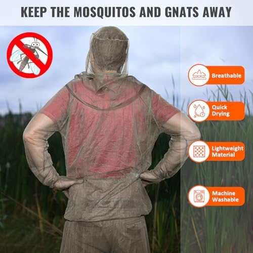 Person wearing 2win2buy breathable insect protection suit