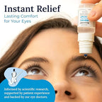 CorneaCare Recover packaging showing 300 drops count and patented valve technology