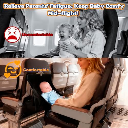 TRELC infant travel bed compact folded state alongside its included black storage bag.