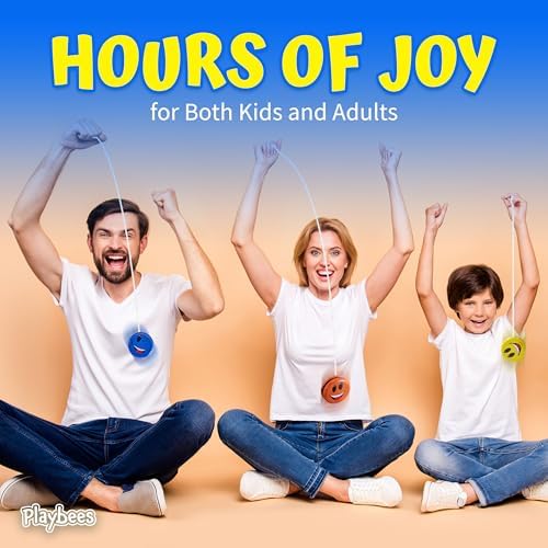 Collection of 12 colorful smiley face yo-yos for children