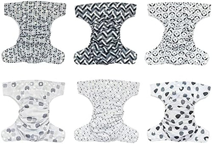 Simple Being washable diaper displaying five rows of adjustable snaps