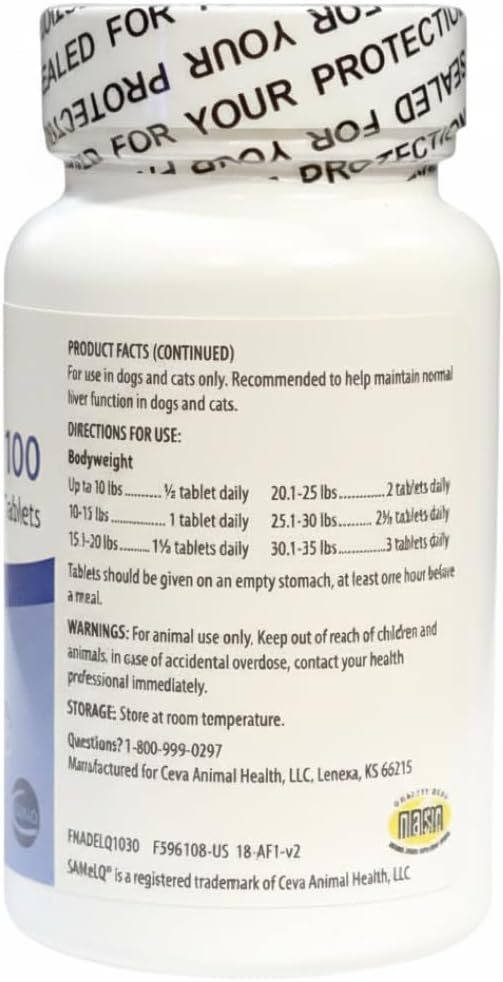 100mg Liver Support for Dogs Cats 30 Chewable Tablets - Image 2