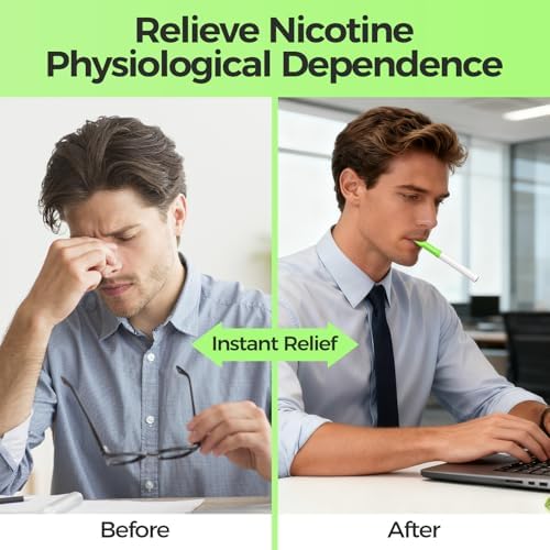 Discreet zero tobacco behavioral support inhaler for office and flight travel use.