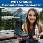 Natural foot deodorant spray with essential oils for men and women