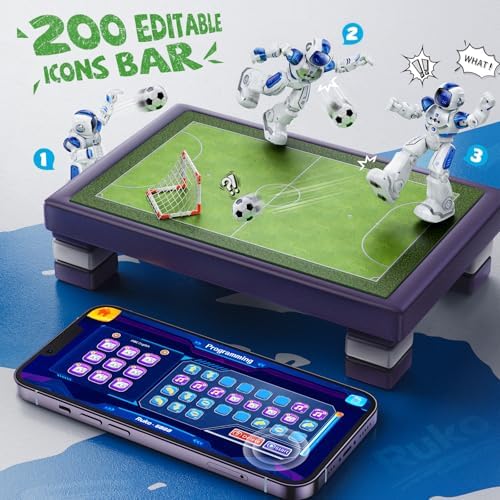 Authentic Ruko 6088 programmable robot toy packaging box and included user manual components.