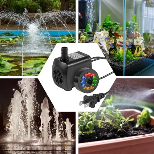 Shutao high flow aquarium pump packaged with accessories and nozzles